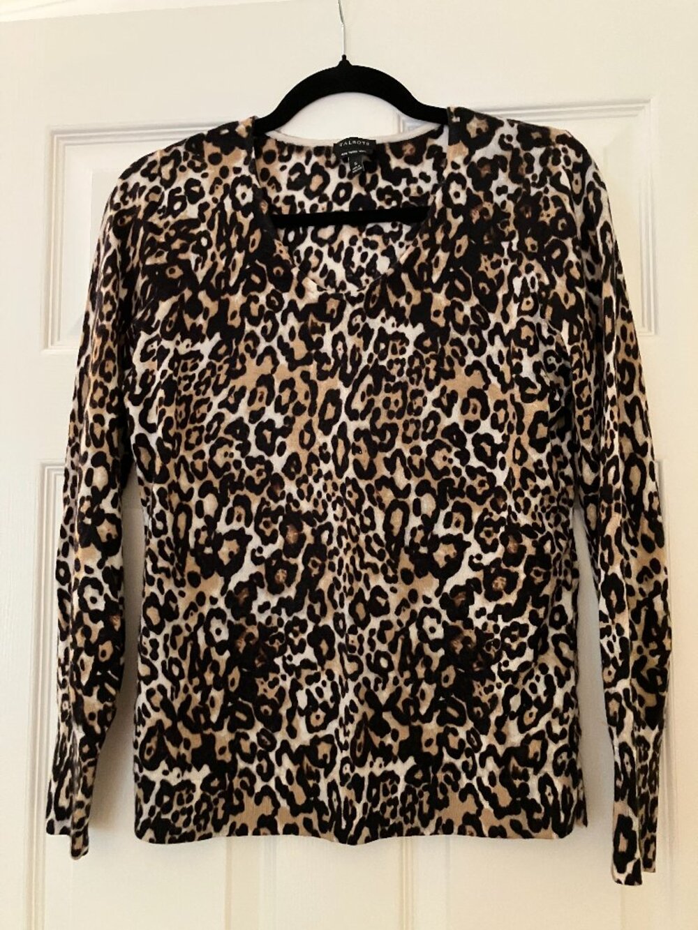Talbots V-Neck Sweater, Size S, Brown